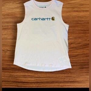NWT YOUTH SLEEVELESS CAMPING T-SHIRT - POTPOURRI SZ 6